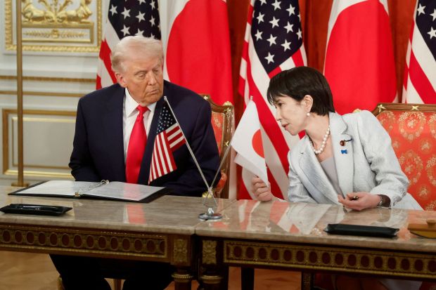 Japan PM highlights Trump bond after first talks since China clash